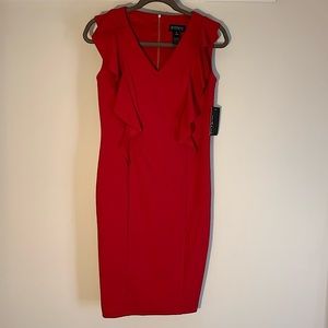 Gorgeous Red Sleeveless Dress by En Focus Studio, Size 4, NWT.
